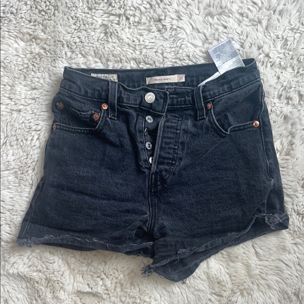 Levi’s Black Denim Women's Shorts